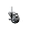 Service Caster 3 Inch Thermoplastic  Rubber Wheel Swivel 34 Inch Threaded Stem Caster with Brake SCC SCC-TS20S314-TPRB-TLB-34212 - alternate 1